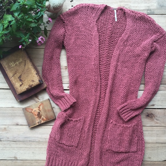 Free People Sweaters - Free People Simply Sienna Cardigan Rose Pink (S)
